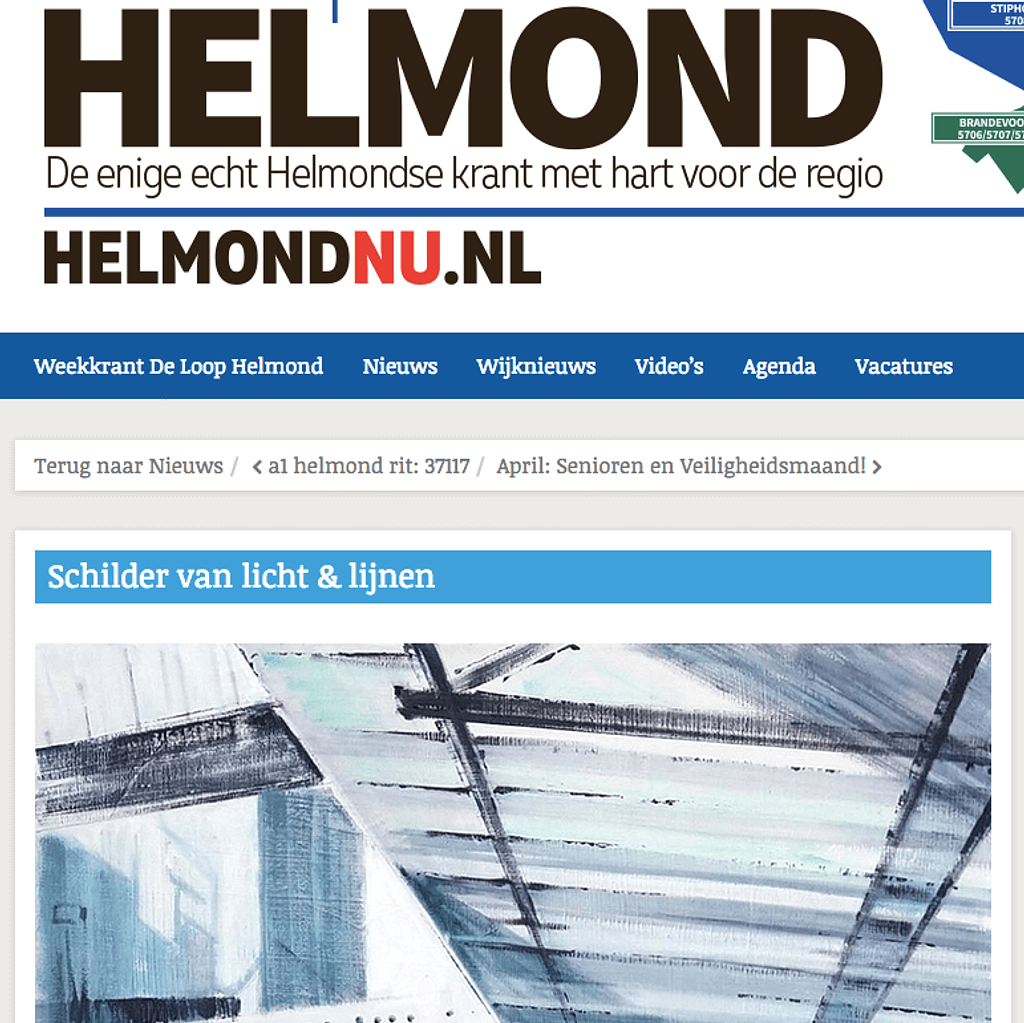 Publicatie op 'Helmond.nu' over gastkunstenaarschap