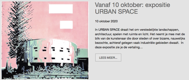 'Urban Spaces' groupexposition at Art Zaanstad
