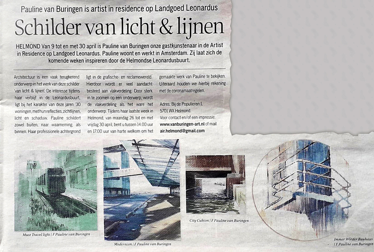 Helmond's Dagblad:  'Schilder van licht en lijnen'